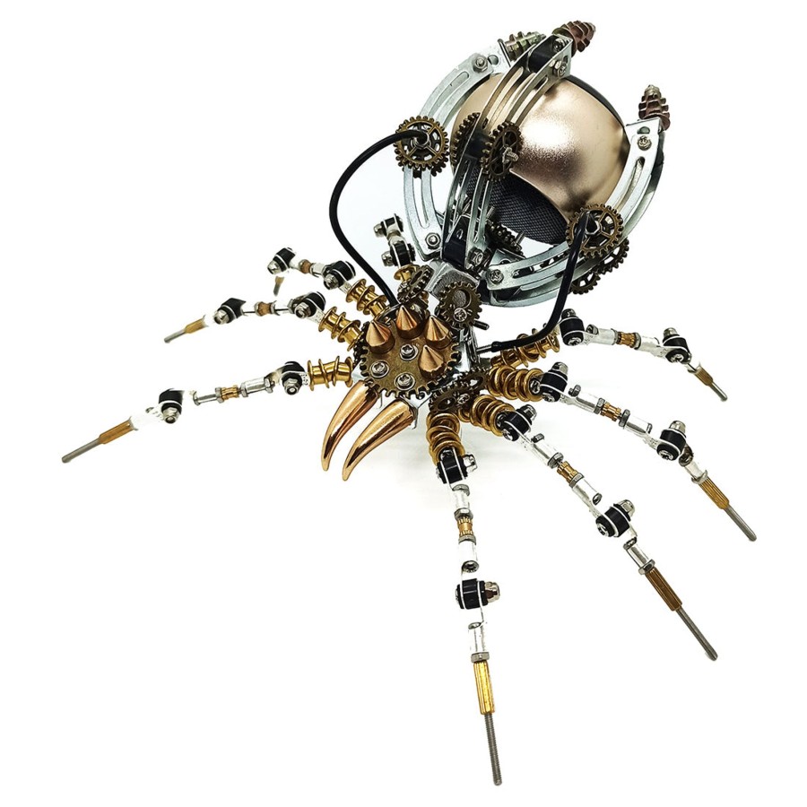 Diy Engine enginediy | 512Pcs Metal Steampunk Mechanical Spider Bluetooth Speaker Model Kit