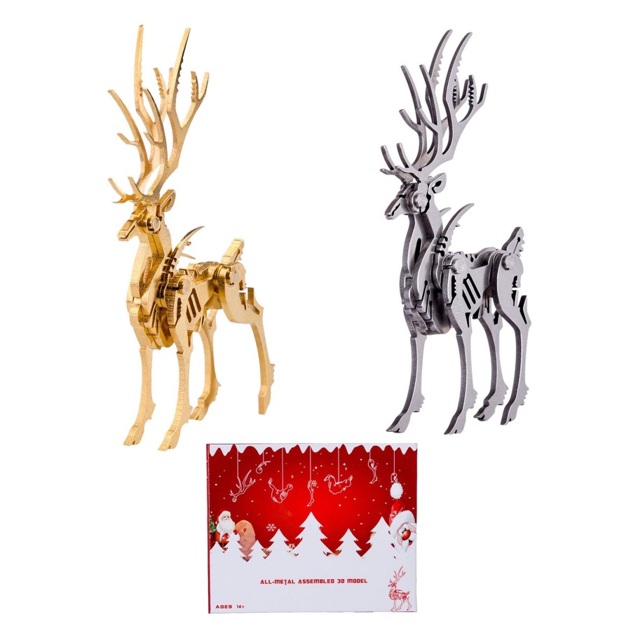 Diy Engine enginediy | 3D Metal Elk Model Kit - Make Your Own Advent Calendar -100Pcs