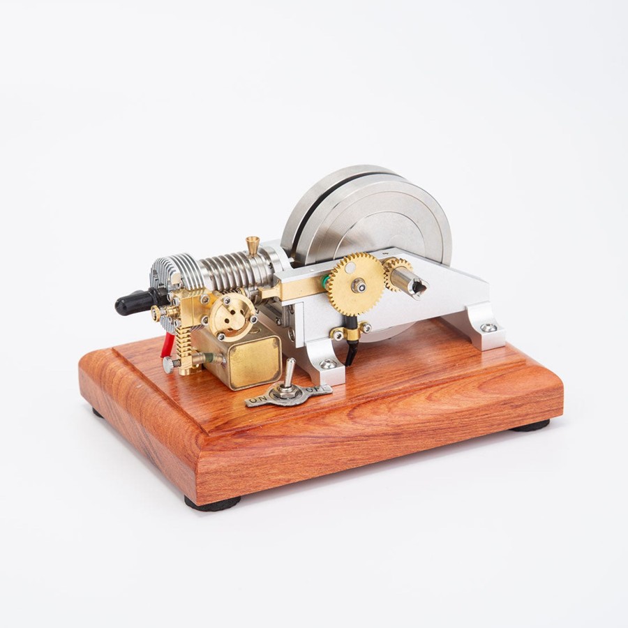 Model Engine enginediy | M96 Mini Horizontal Air-Cooled Single-Cylinder 4-Stroke Oddball Hit And Miss Gas Engine Model