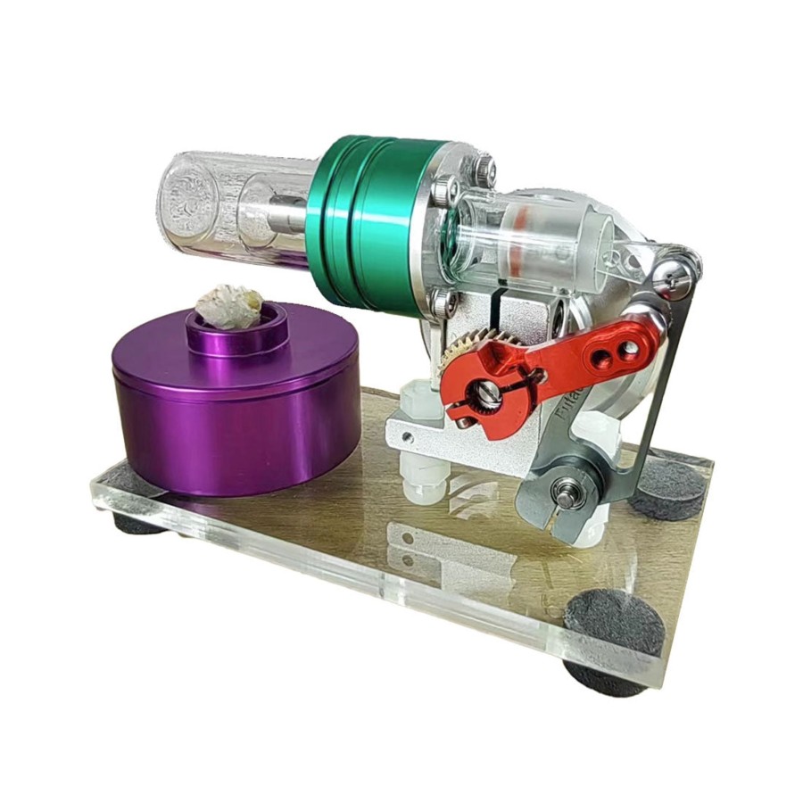 Model Engine enginediy Hot Air Stirling Engine | Stl-Ls Mini Colorful Beta Hot Air Stirling Engine External Combustion Engine Model