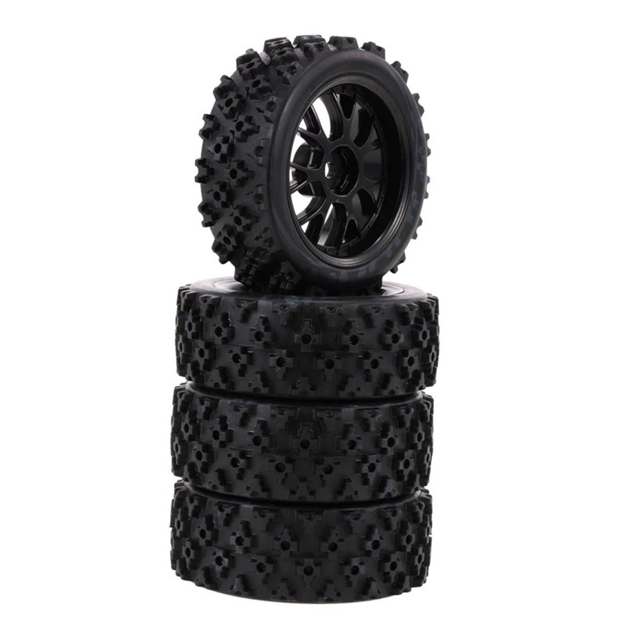 Accessories Engine DIY | 4Pcs 1/10 Rc On-Road Star Tread Pattern Tyre For Hsp 1/10 Redcat Traxxas Tamiya Hpi Rc Buggy