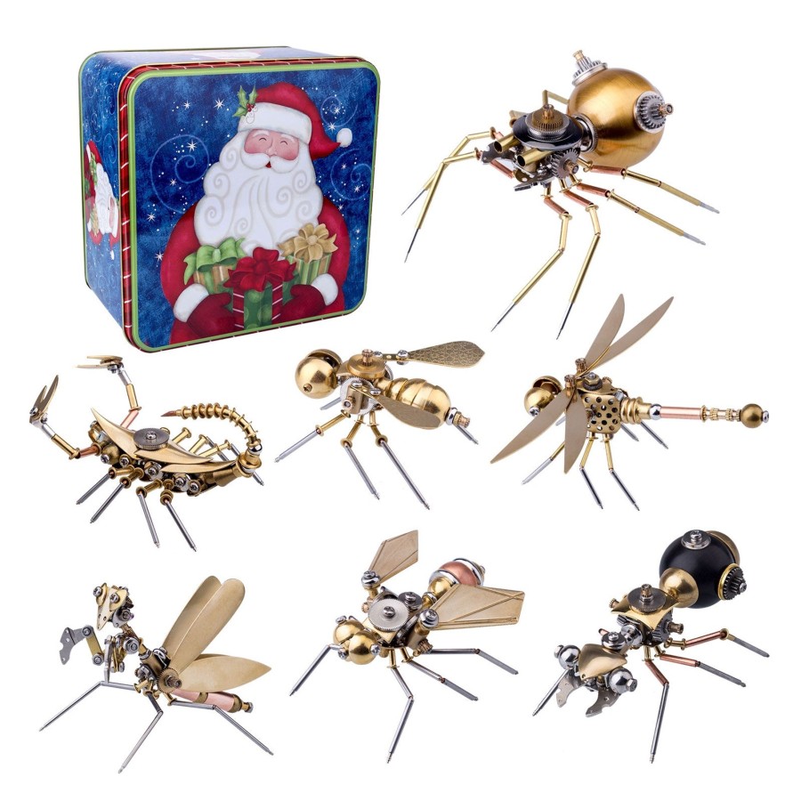 Diy Engine enginediy | 3D Metal Mechanical Insect Model - Make Your Own Advent Calendar - Spider, Dragonfly, Wasp, Bee, Scorpion, Praying Mantis, Ant