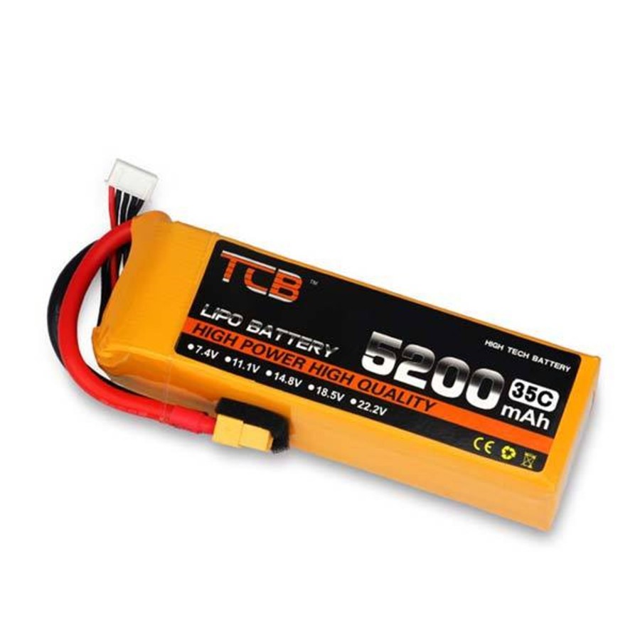 Accessories Engine DIY | 7.4V 5200Mah 2S 35C Lipo Battery With T Plug For Rc Car Truck Airplane Boat Blaster Toyan Engine