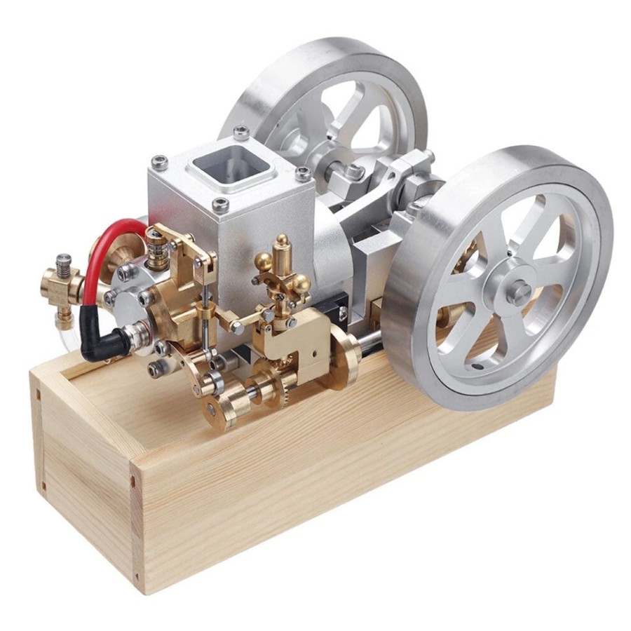 Model Engine enginediy | M92 Metal Horizontal Hit And Miss Water-Cooled Gasoline Engine Internal Combustion Engine Model With Flywheel Speed Limiter