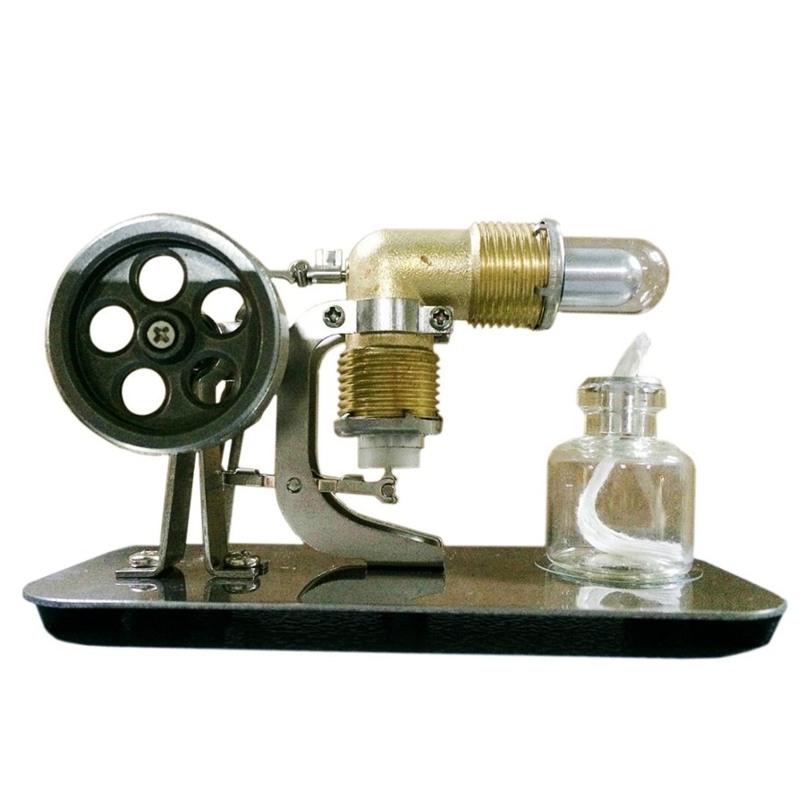 Model Engine enginediy Single Cylinder Stirling Engine | Stirling Engine Model Rocker Mechanism Engine Toy Enginediy