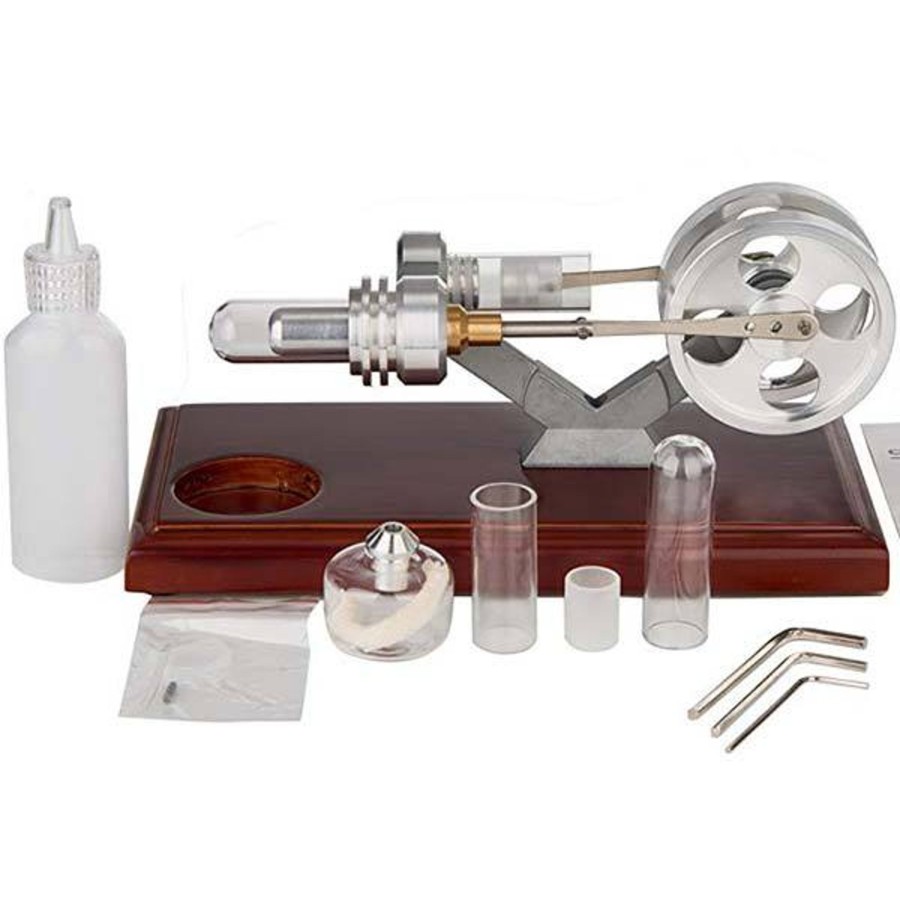 Model Engine Engine DIY Stirling Engine & Parts | Hot Air Stirling Engine External Combustion Engine Motor Model Education Toy Electricity Power - Enginediy