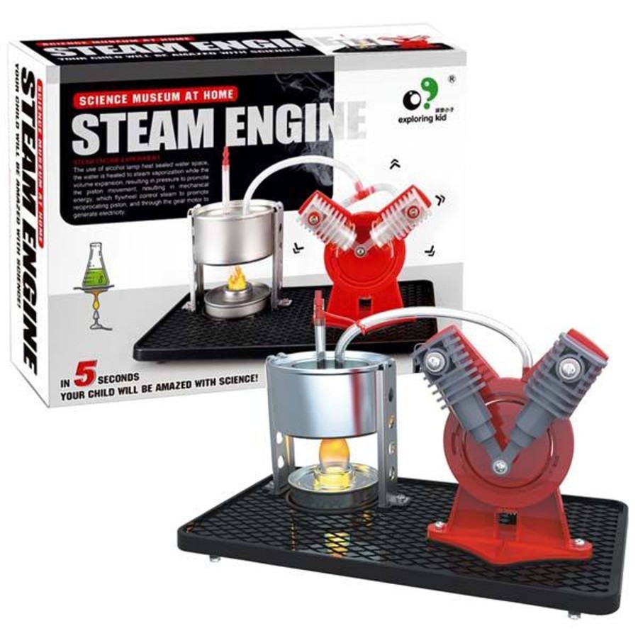 Model Engine enginediy | Steam Engine Model Diy Kit Children Steam Engine Experiment Model - Science Museum At Home