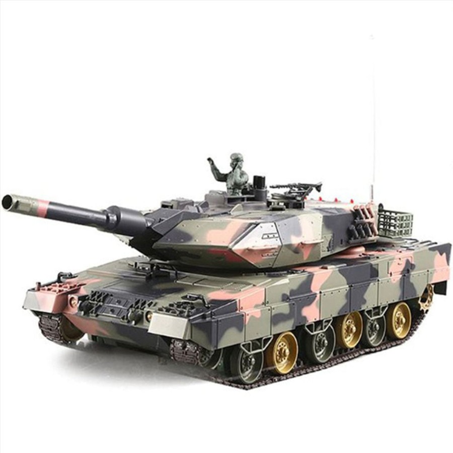 Rc Engine & Model Engine DIY | 1/24 Rc Tank German Leopard2 A5 Tank Model Military Vehicle Model Toys With Lights&Sounds