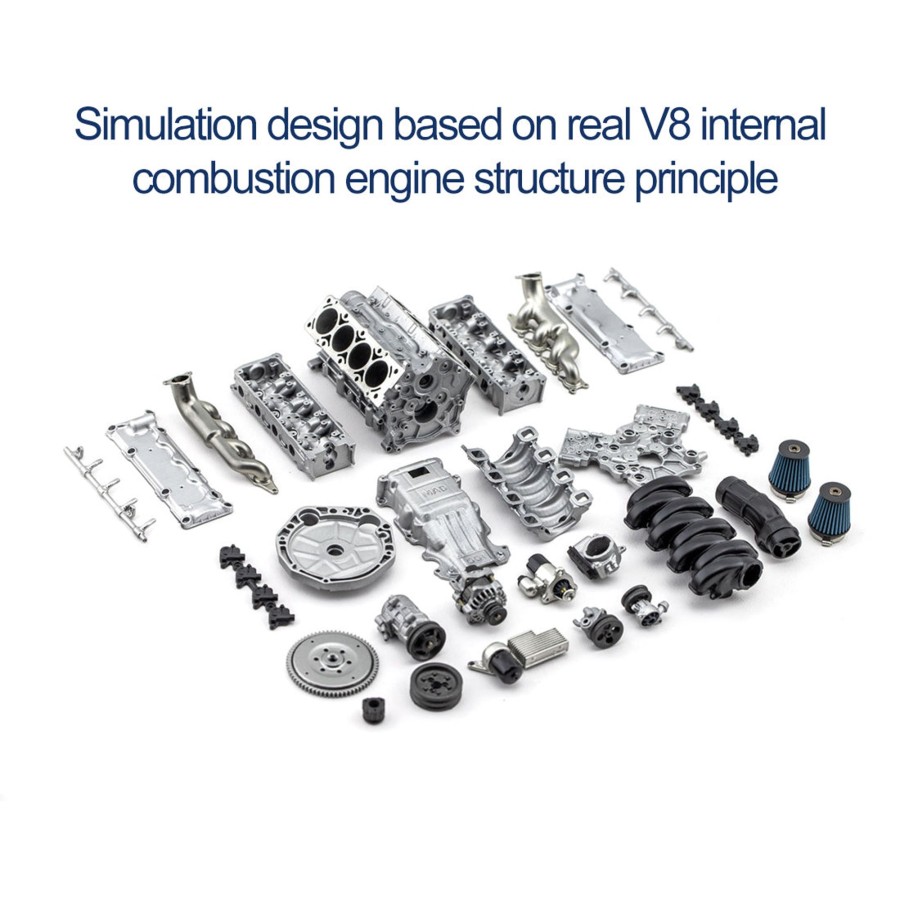 Diy Engine EngineDIY | V8 Engine Model Kit That Works - Build Your Own V8 Engine - V8 Engine For Capra Vs4-10