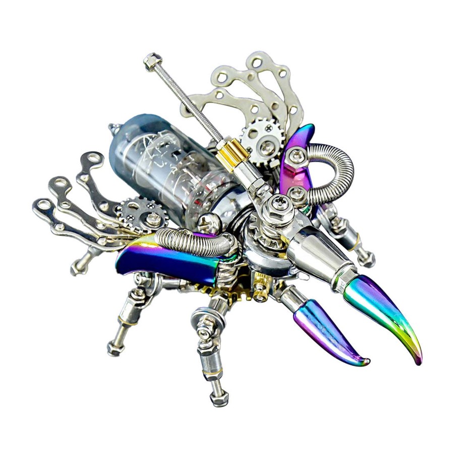 Diy Engine enginediy | Mechanical Beetle 3D Metal Diy Insect Metal Assembly Model Colorful Parts Toy 200Pcs