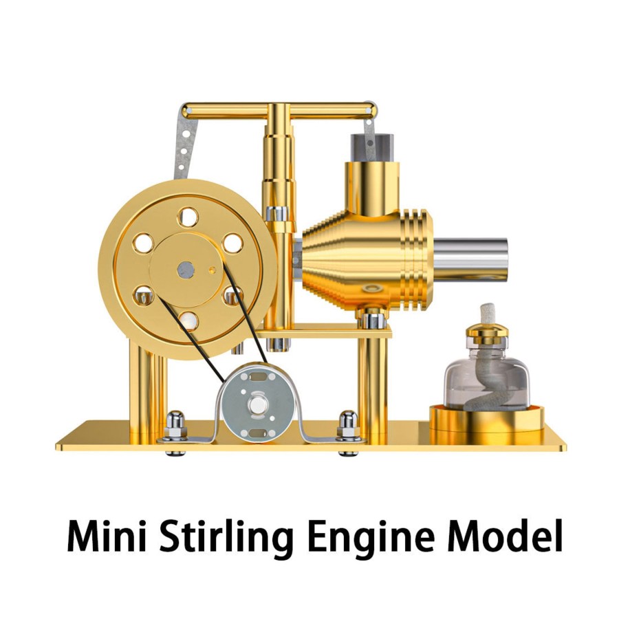 Diy Engine enginediy | Enjomor Diy Stirling Engine Model Kit - Metal Balance Hot Air Stirling Engine Model Educational Toy