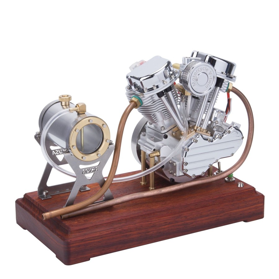 Model Engine enginediy | Cison Fg-Vt9 9Cc V2 Engine And Original Parts V-Twin 4-Stroke Air-Cooled Motorcycle Engine