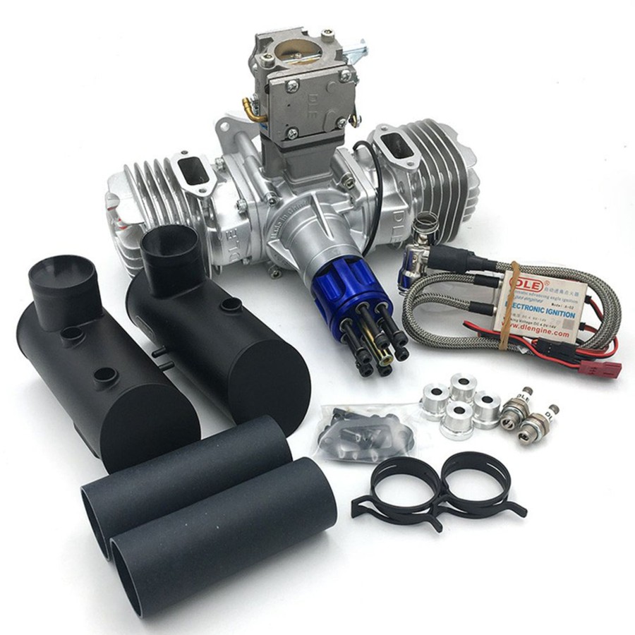 Rc Engine & Model Engine DIY | Dle130 130Cc Two Cylinders 2-Stroke Piston Air Cooled Gasoline Engine For Rc Airplane Model