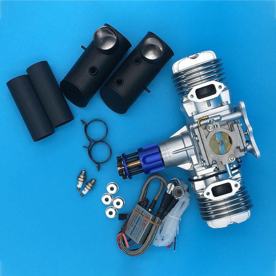 Rc Engine & Model Engine DIY | Dle130 130Cc Two Cylinders 2-Stroke Piston Air Cooled Gasoline Engine For Rc Airplane Model