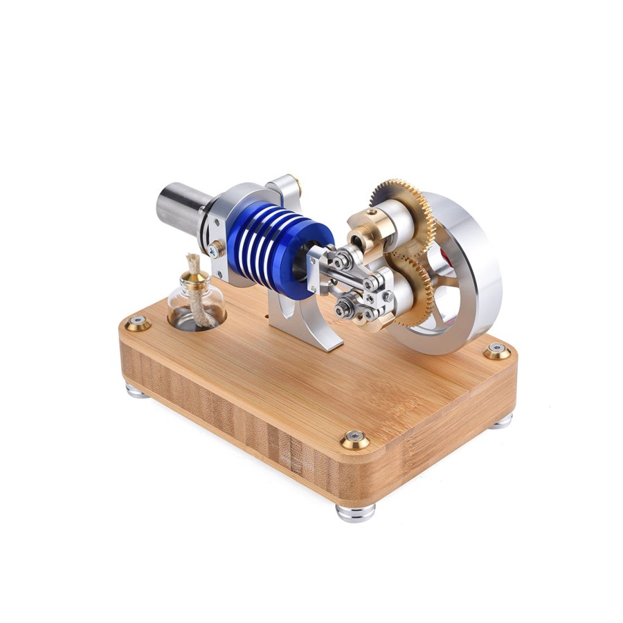 Model Engine enginediy Hot Air Stirling Engine | Enjomor Rhombic Hot Air Stirling Engine Model Toy Gift For Science And Education Machinery Enthusiasts