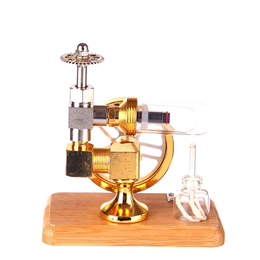 Model Engine Engine DIY Single Cylinder Stirling Engine | Free Piston Stirling Engine Motor Model Speed Adjustable Stem Toy Gift For Children Adults