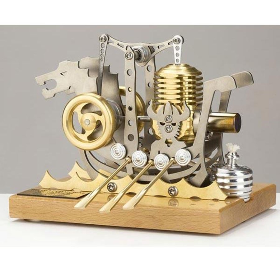 Diy Engine enginediy | Stirling Engine Kit 2500Rpm Dragon Ship Assembly Stirling Engine Diy Kit For Gift Collection Enginediy