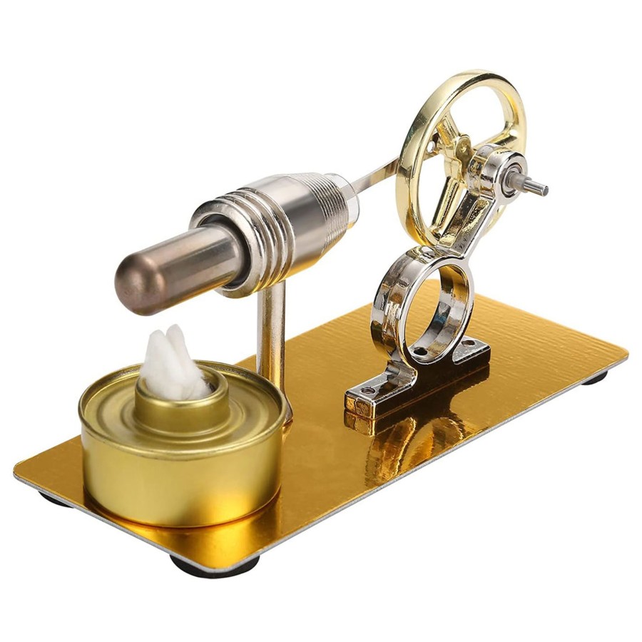 Model Engine enginediy Stirling Engine & Parts | Hot-Air Stirling Engine Simple Metal Motor External Combustion Model Toy