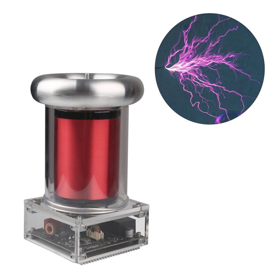 Stem Model enginediy | Tesla Music Coil With 20Cm Lightning Storm Experimenting Device Teaching Tool Desktop Toy