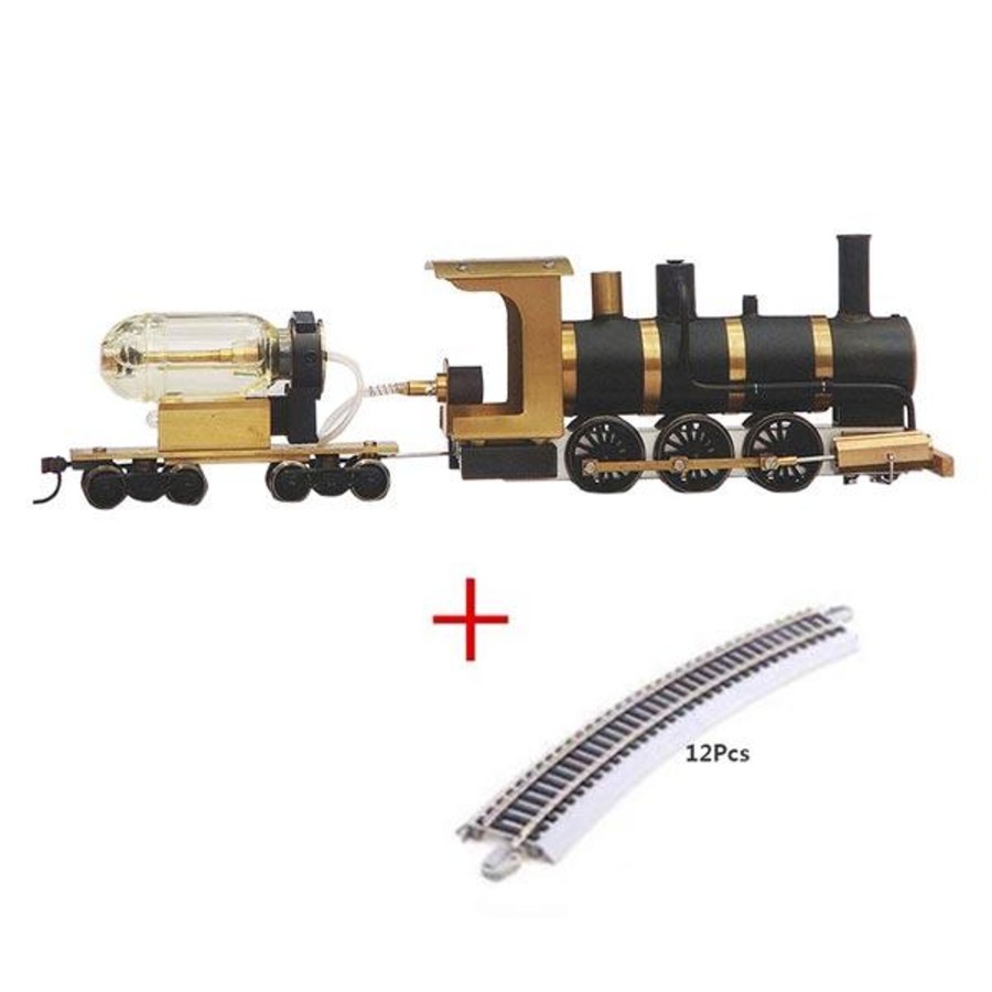 Model Engine Engine DIY | Live Steam Locomotive Model Train Engine 1:87 Ho Scale With Steam Engine Boiler Fuel Tank Track