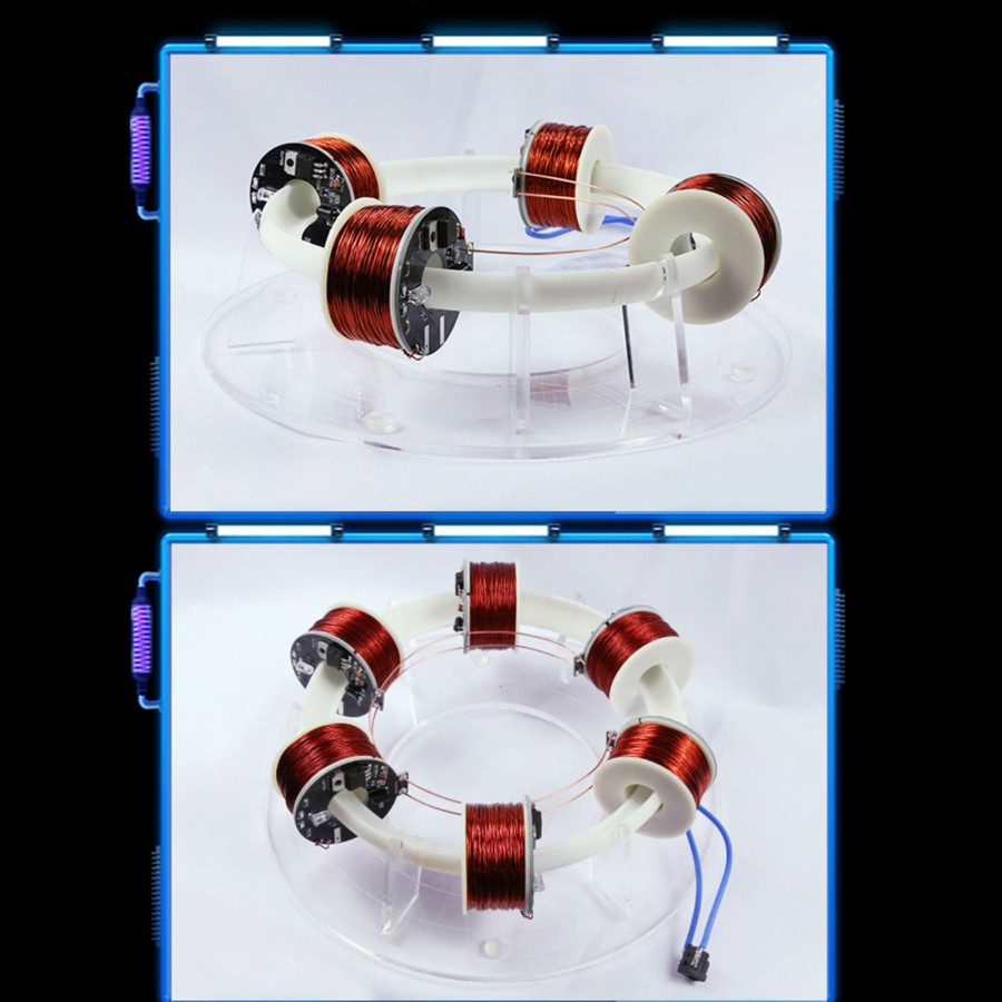 Stem Model enginediy | Stark 6 Coils Ring Accelerator Cyclotron High-Tech Physics Model