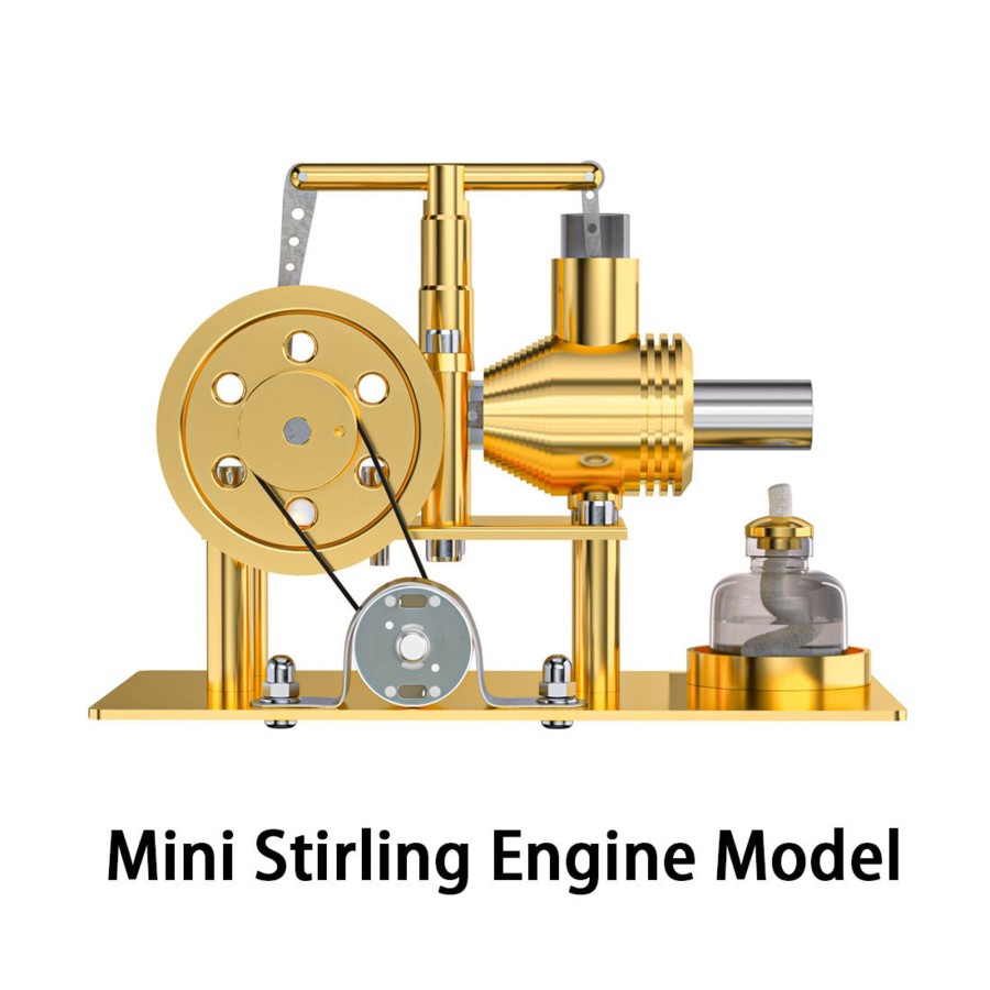 Model Engine enginediy Stirling Engine & Parts | Enjomor Diy Stirling Engine Model Kit - Metal Balance Hot Air Stirling Engine Model Educational Toy